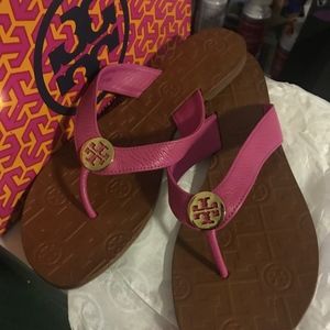 Tori Burch sz 8 Thora Pink Sandals....NEW